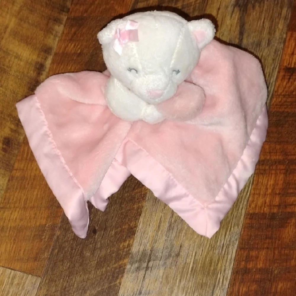 Carter's Pink and White Plush Elephant and Lovey Set